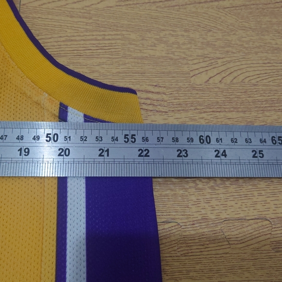 Vintage Shaquille O'Neil LA Lakers Champion Jersey Yellow Purple #34 Large - Picture 8 of 12